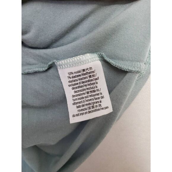 Victoria's Secret PINK Super Soft Sage Green High Neck Semi Crop Tank Top Modal - Picture 6 of 6